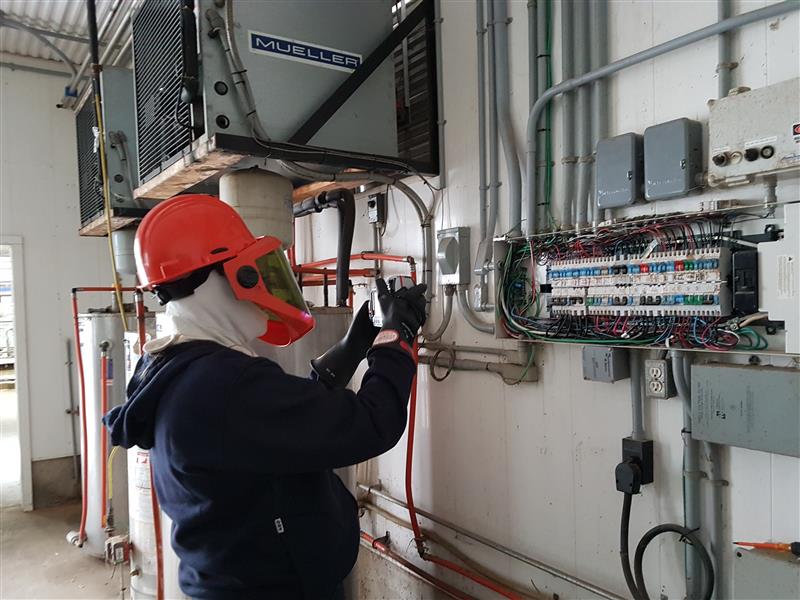 Risk Inspector doing a farm inspection